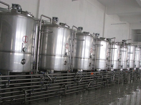 Vertical Three Layer Cooling Heating Mixing Tank